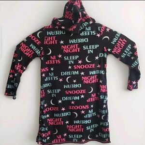 SECRET TREASURES SLEEP SHIRT Hoodie GOOD NIGHT, Sleep In, Dream,  S/M CH/M (6-10